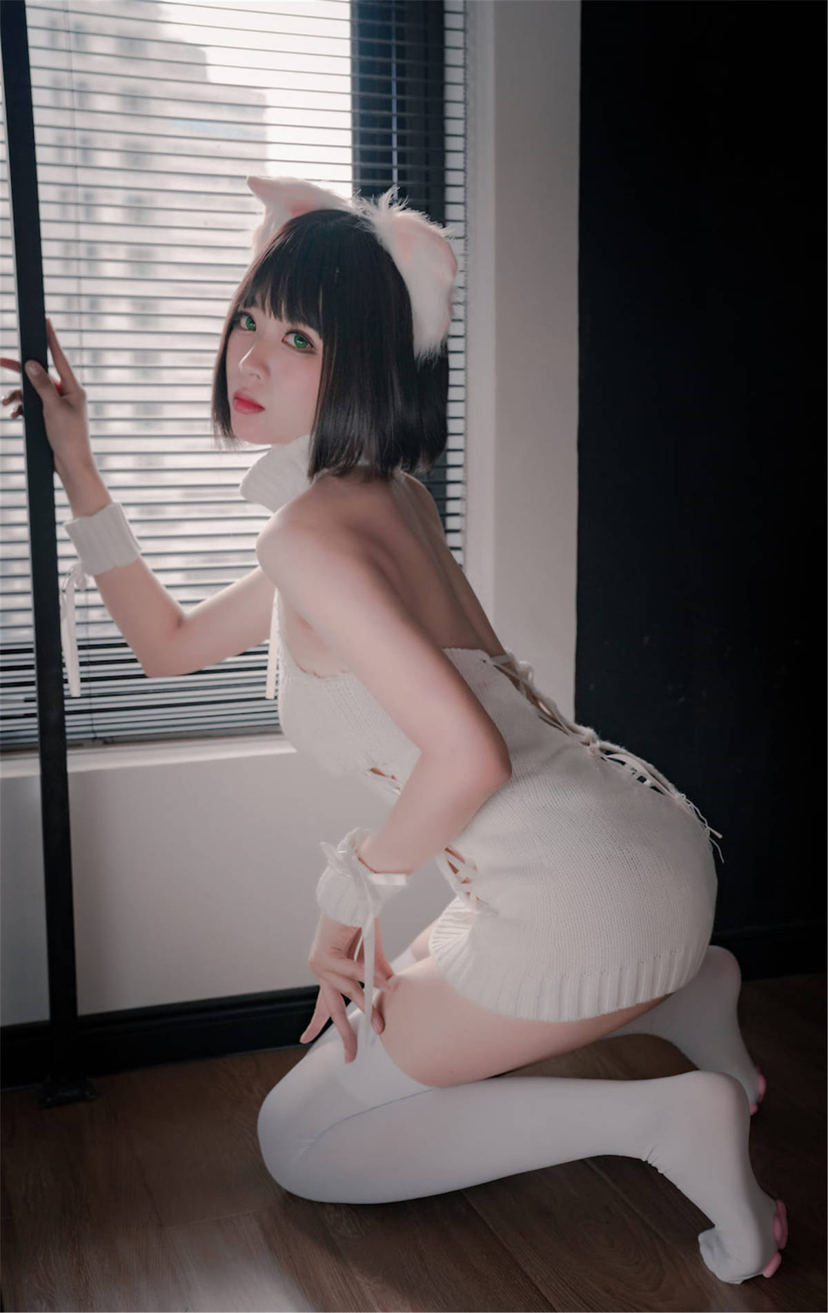 图片[2]-轩萧学姐NO.009 猫爪袜-日更街拍