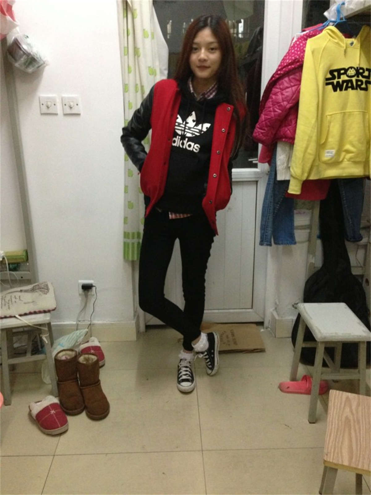 图片[2]-织梦行影摄影作品 第021期 宿舍棉袜帆布鞋-日更街拍