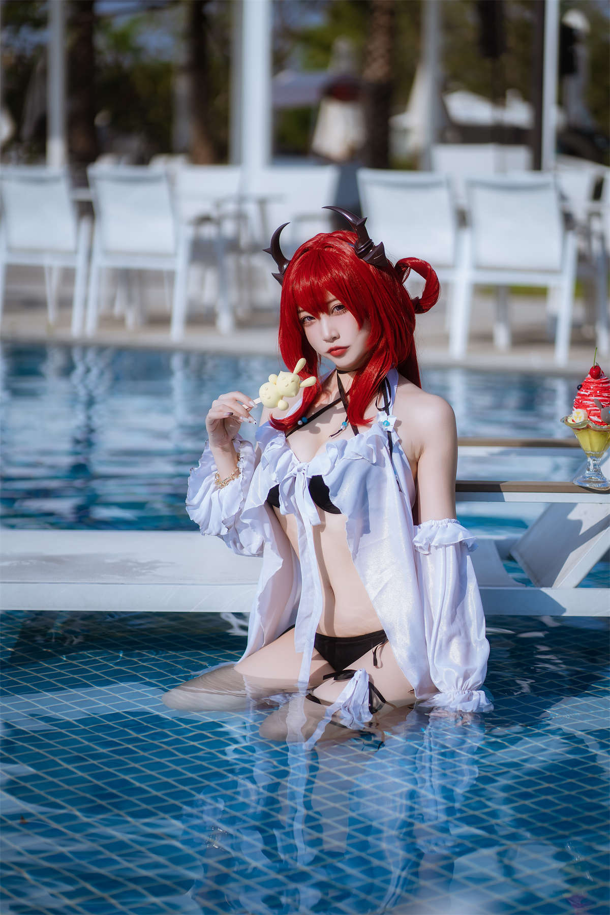 高产型Coser-二佐Nisa 泰拉夏日纪事 史尔特尔泳装-日更街拍