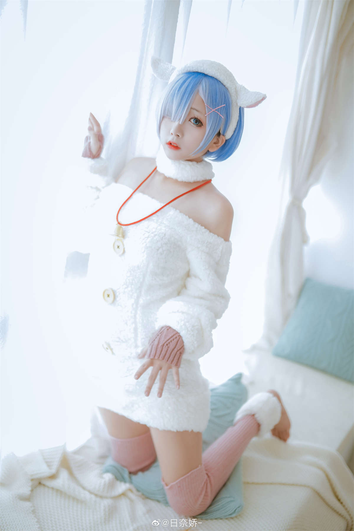 图片[2]-椎名莜 No.49 蕾姆 毛衣-日更街拍