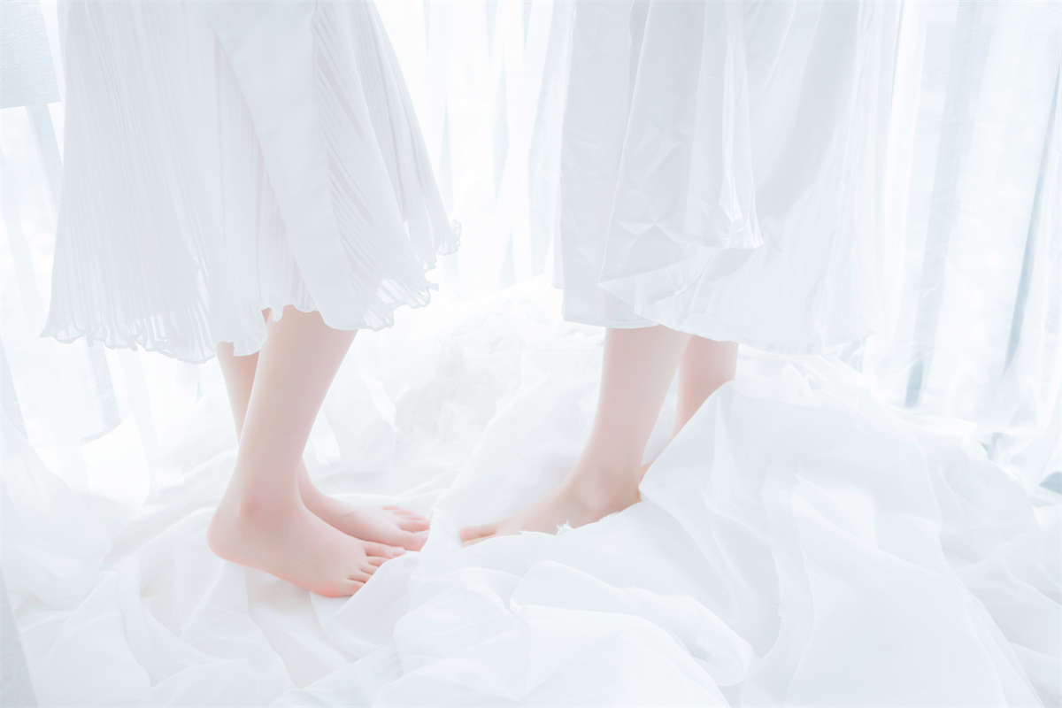 图片[2]-桜桃喵 – 朝(白裙×白裙)-日更街拍