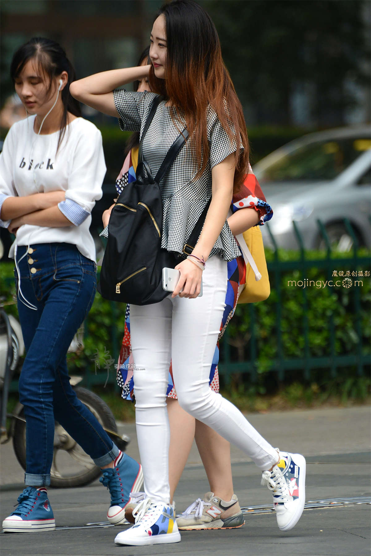 【静月街拍】白裤小妹-（13P）-日更街拍