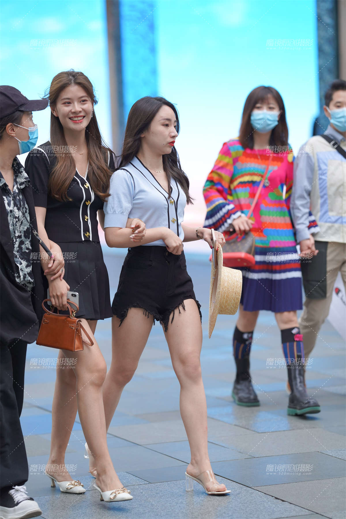 热裤 百褶裙-日更街拍