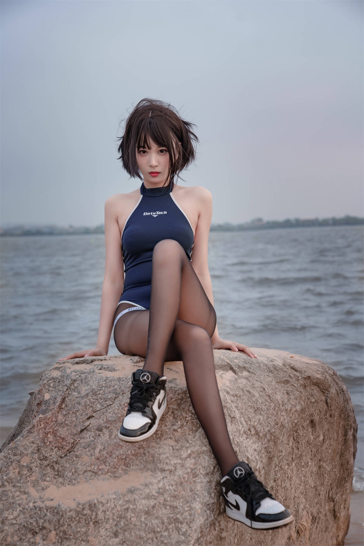 图片[2]-轩萧学姐NO.017 沙滩竞泳-日更街拍