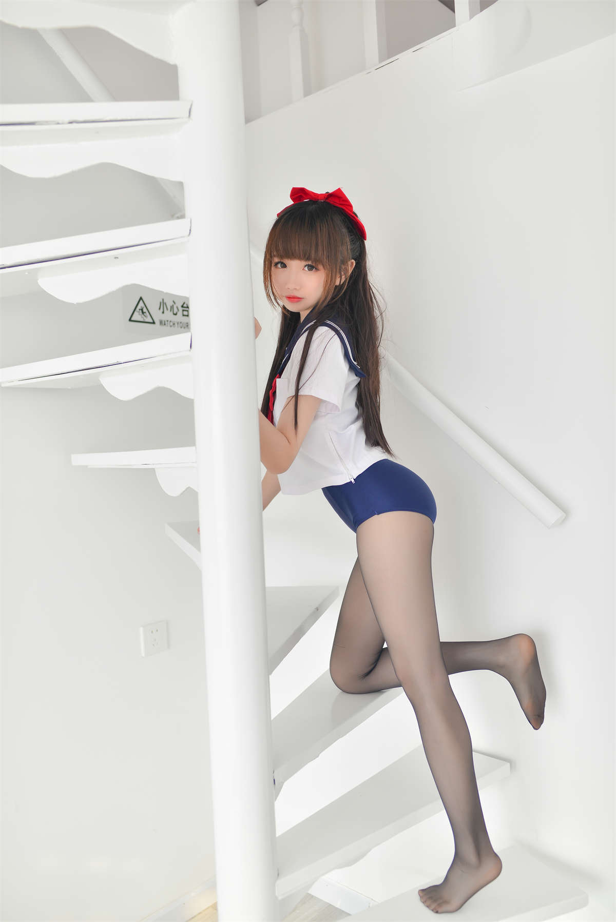 图片[2]-知名Coser-雪琪SAMA No.43 黑丝JK死库水-日更街拍