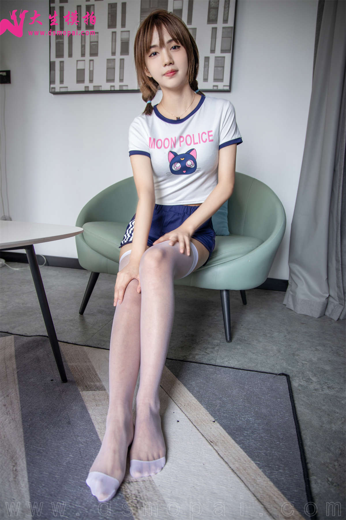 图片[2]-大生模拍 NO.241 肖敏 长筒白丝-日更街拍