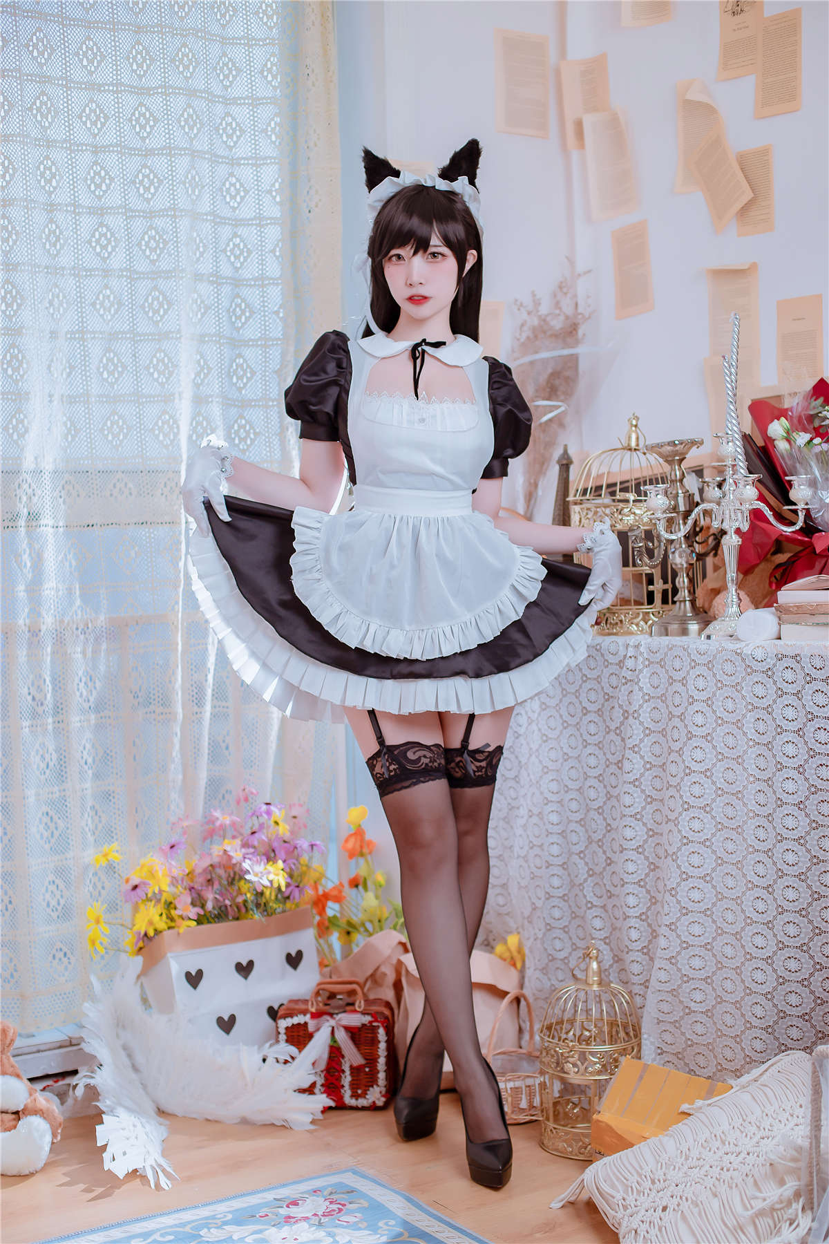 高产型Coser-二佐Nisa  碧蓝爱宕女仆-日更街拍
