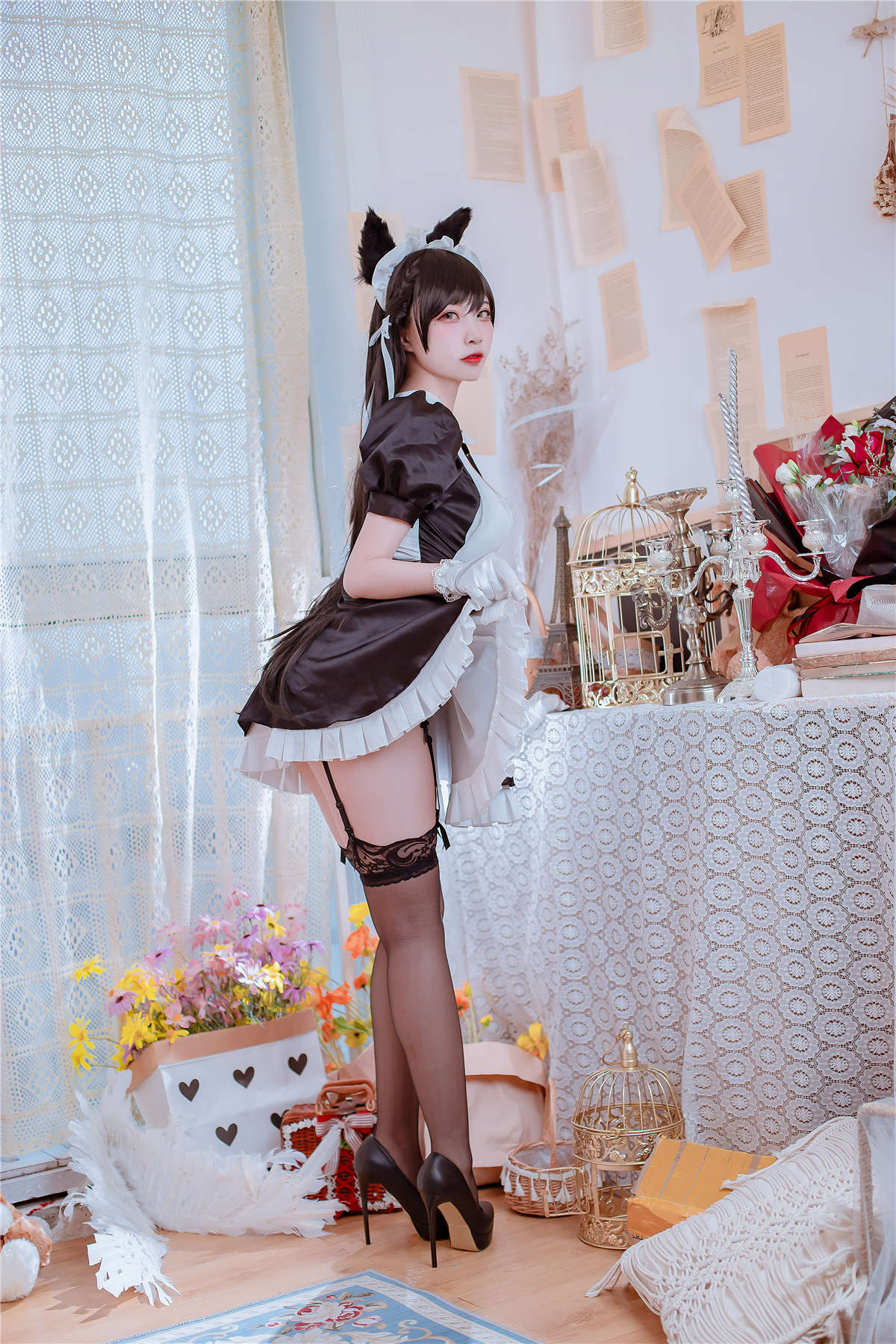图片[2]-高产型Coser-二佐Nisa  碧蓝爱宕女仆-日更街拍