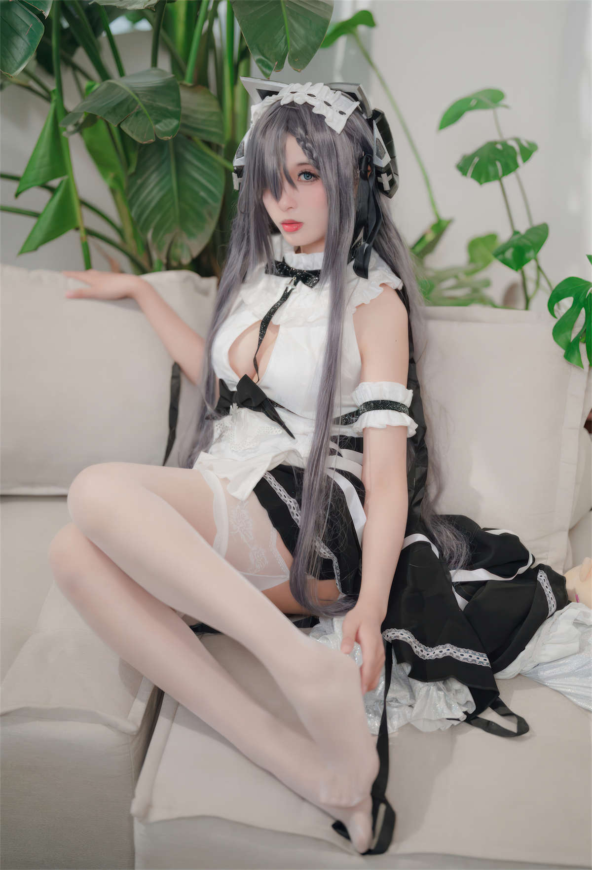 图片[2]-轩萧学姐NO.061 碧蓝航线 奥古斯特女仆-日更街拍