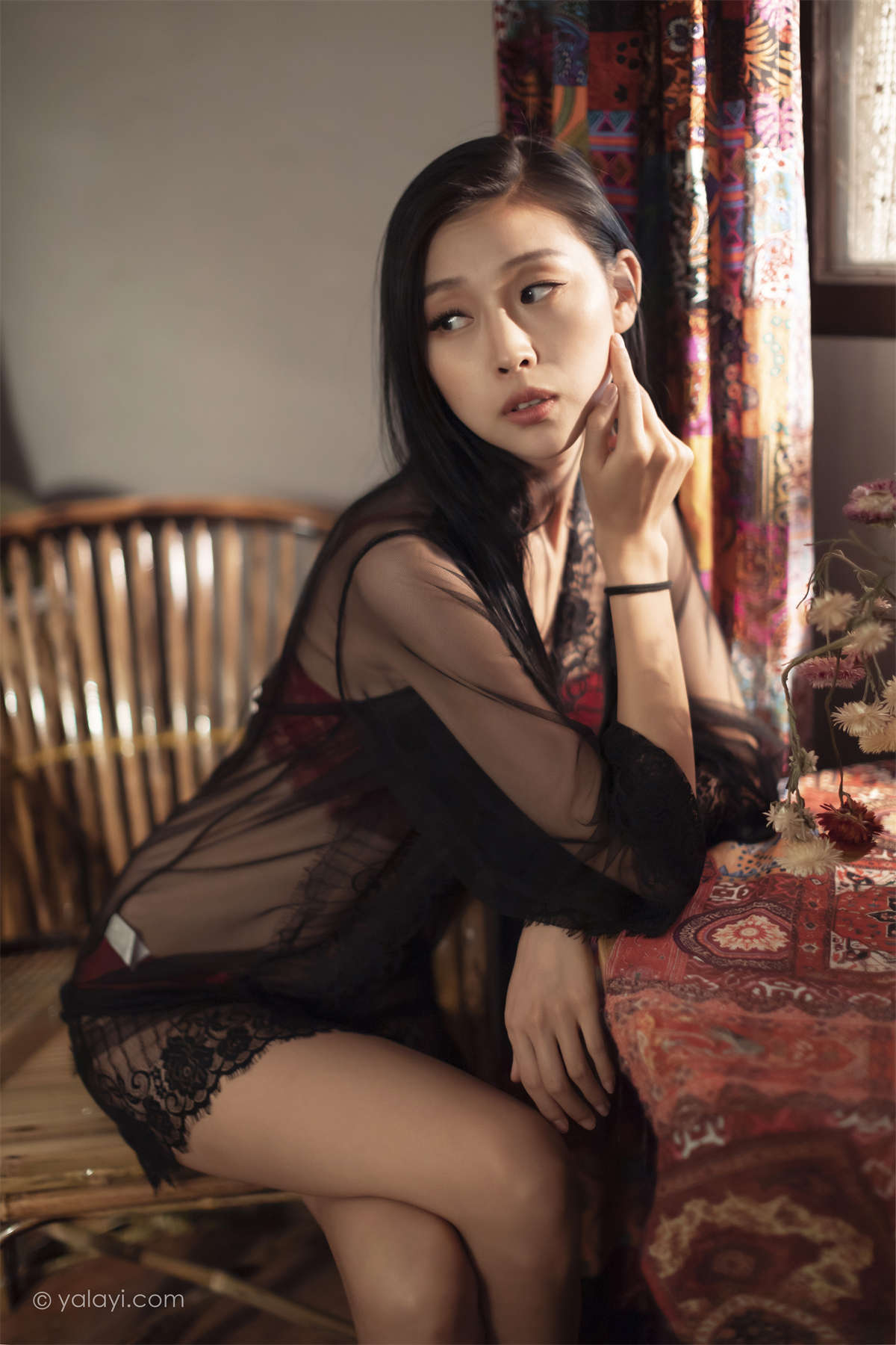 图片[2]-YALAYI雅拉伊2023.02.17 NO.1009 一抹红色 图雅-日更街拍