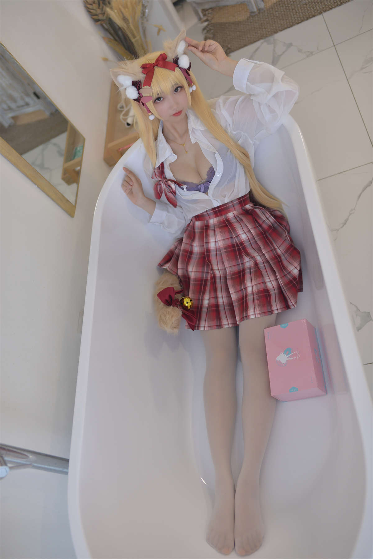 图片[2]-知名Coser-雪琪SAMA No.47 千岛酱猫耳-日更街拍