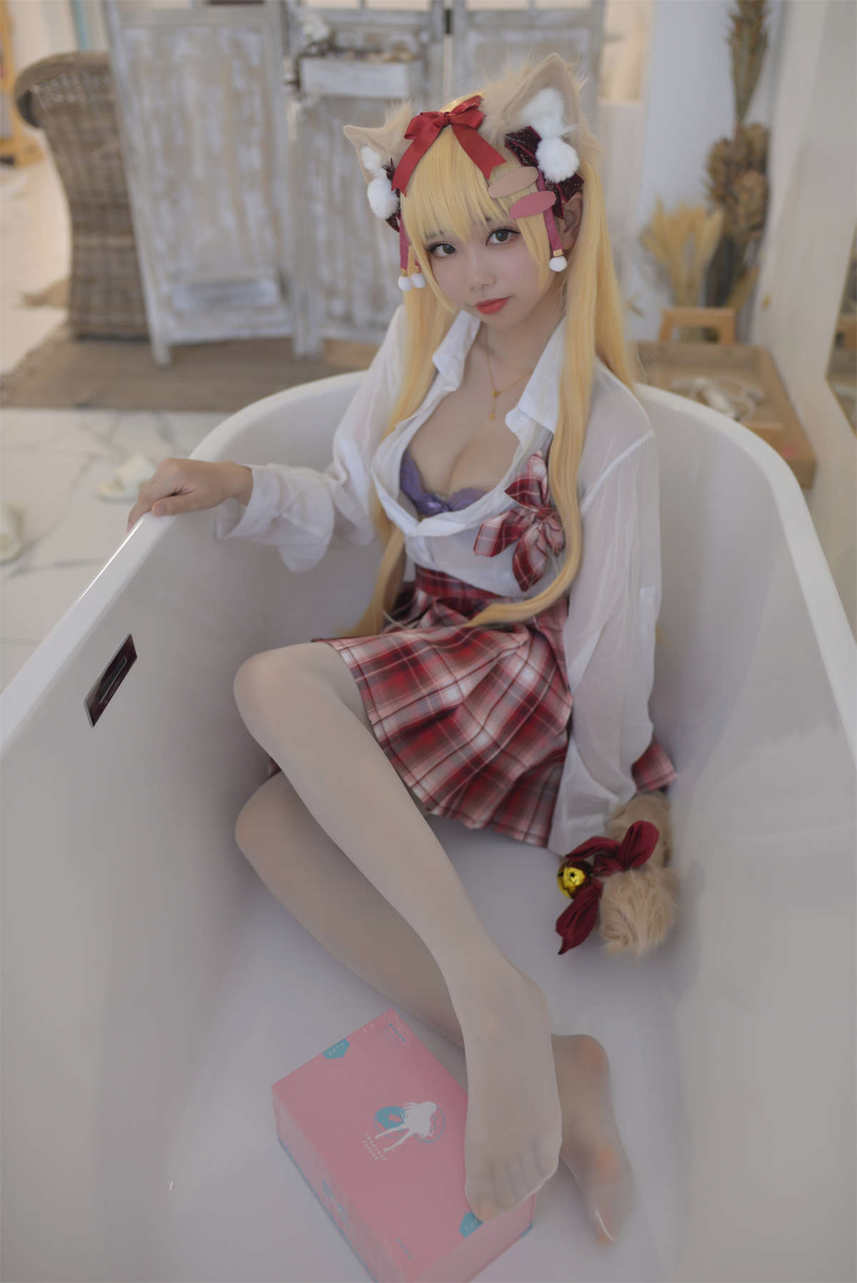 知名Coser-雪琪SAMA No.47 千岛酱猫耳-日更街拍