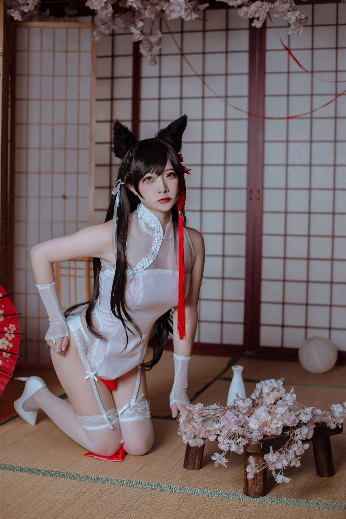 图片[2]-高产型Coser-二佐Nisa  碧蓝爱宕旗袍-日更街拍