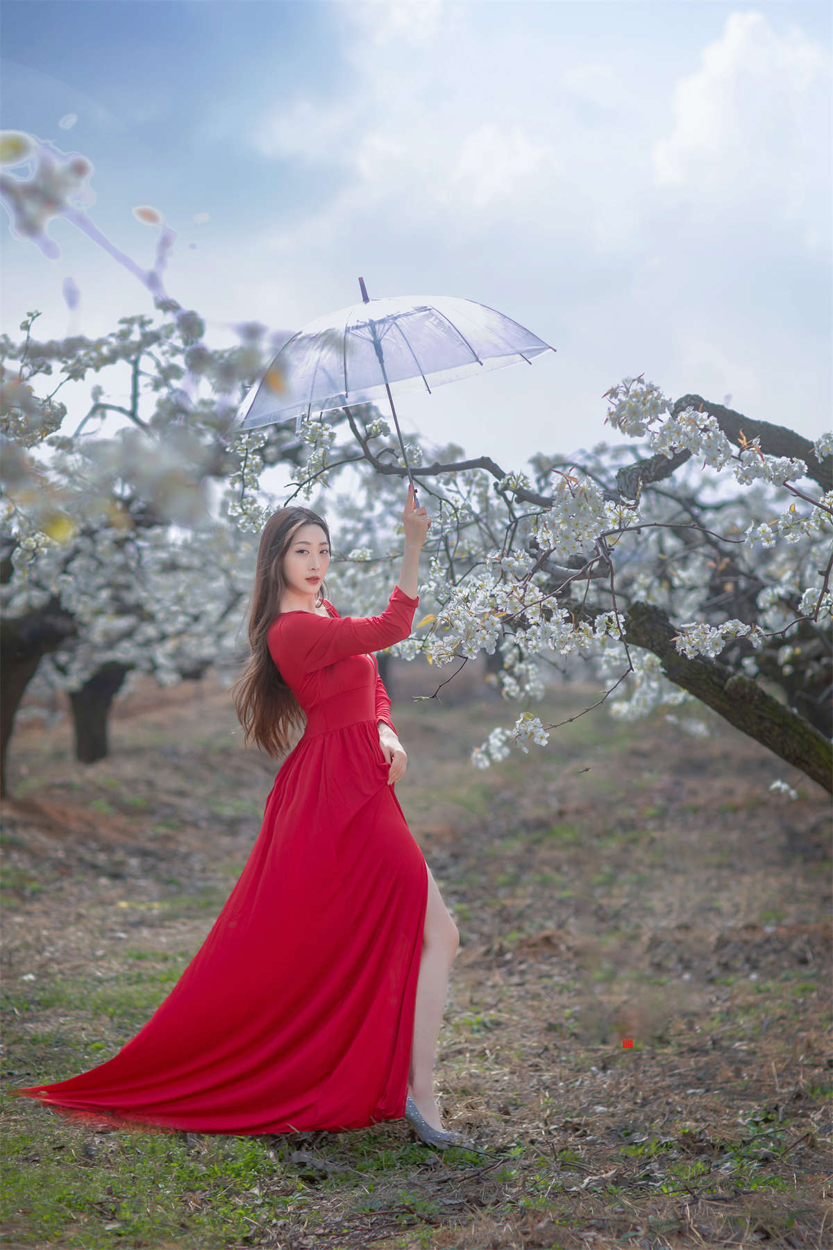 图片[2]-YITUYU艺图语 2021.12.22 一袭红妆拂梨花 如意-日更街拍