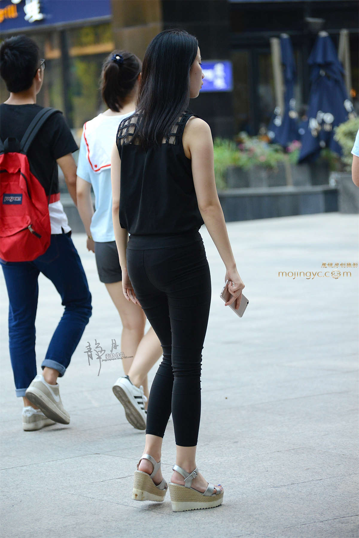 【静月街拍】傍晚高挑妹-（13P）-日更街拍