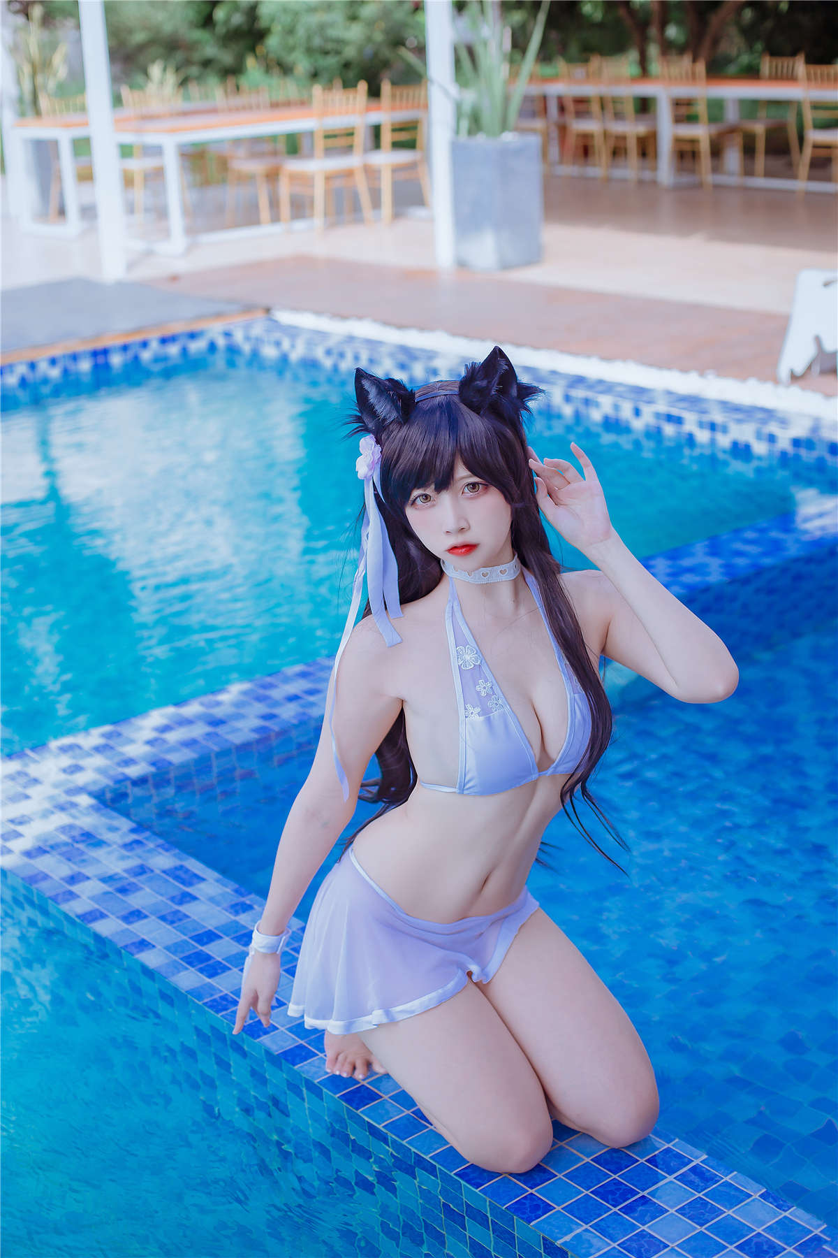 高产型Coser-二佐Nisa  碧蓝爱宕泳装-日更街拍