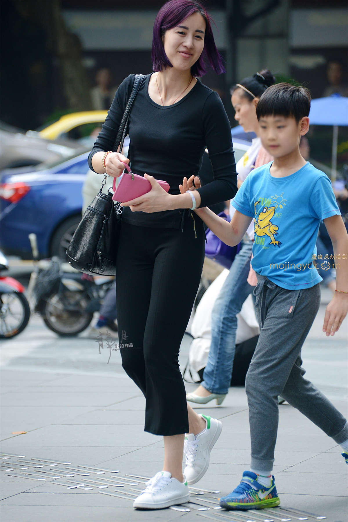 【静月街拍】高挑的少妇-（14P）-日更街拍