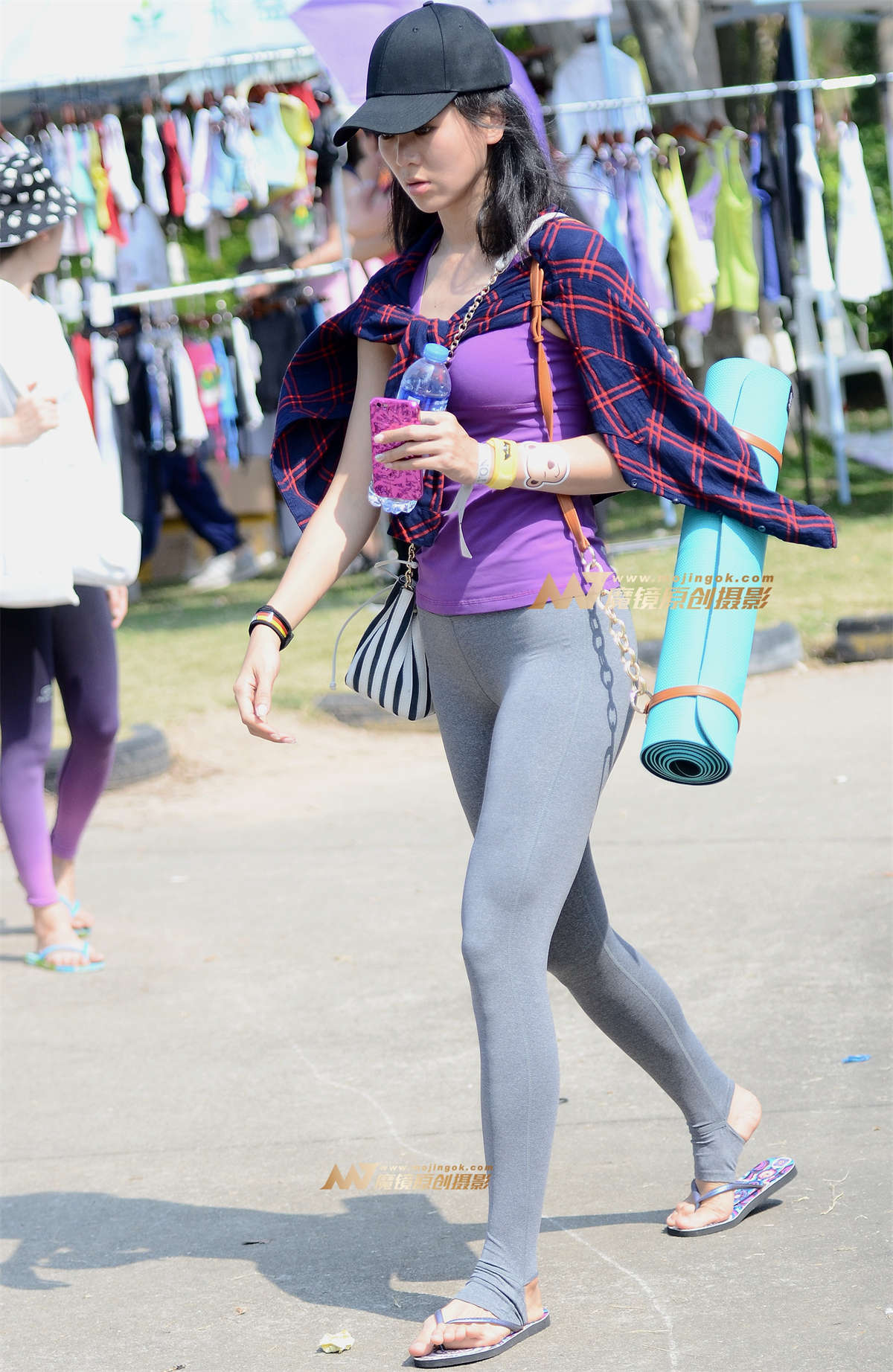 【神摄手赛帖】烟灰色健身裤-日更街拍