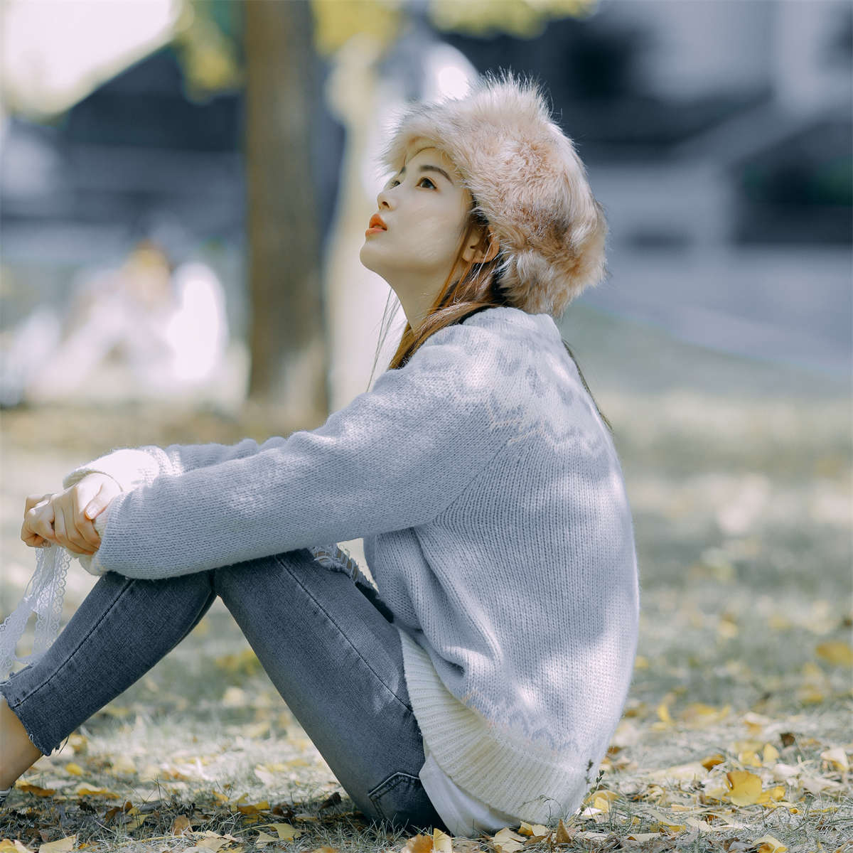 图片[2]-YITUYU艺图语 2021.12.23 蓝色的银杏 一鸭咿呀哟-日更街拍