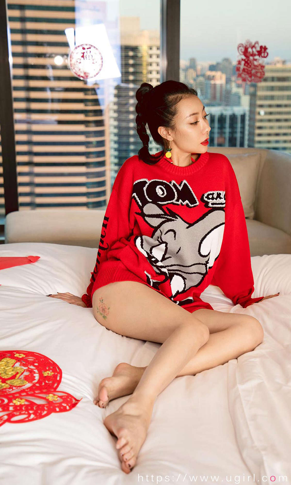 图片[2]-Ugirls爱尤物 NO.1711 果儿Victoria—新年快乐-日更街拍