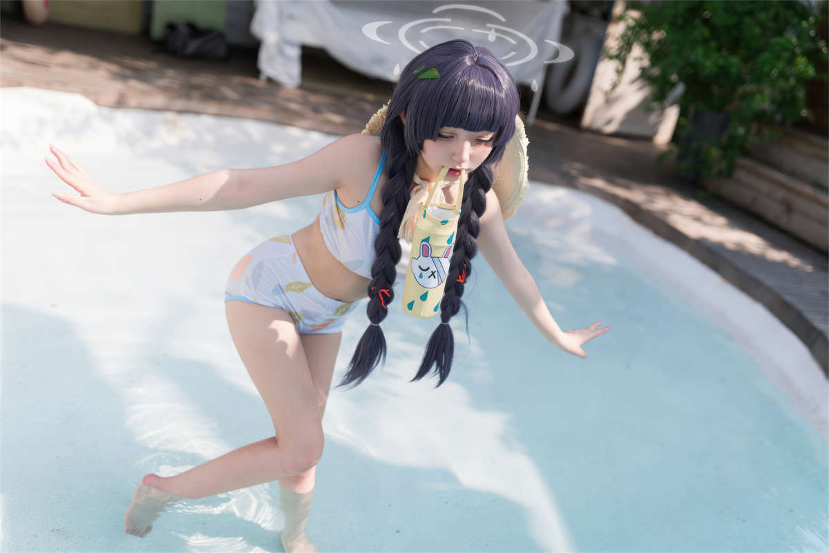 图片[2]-花铃 No.043 碧蓝档案 美游泳装-日更街拍