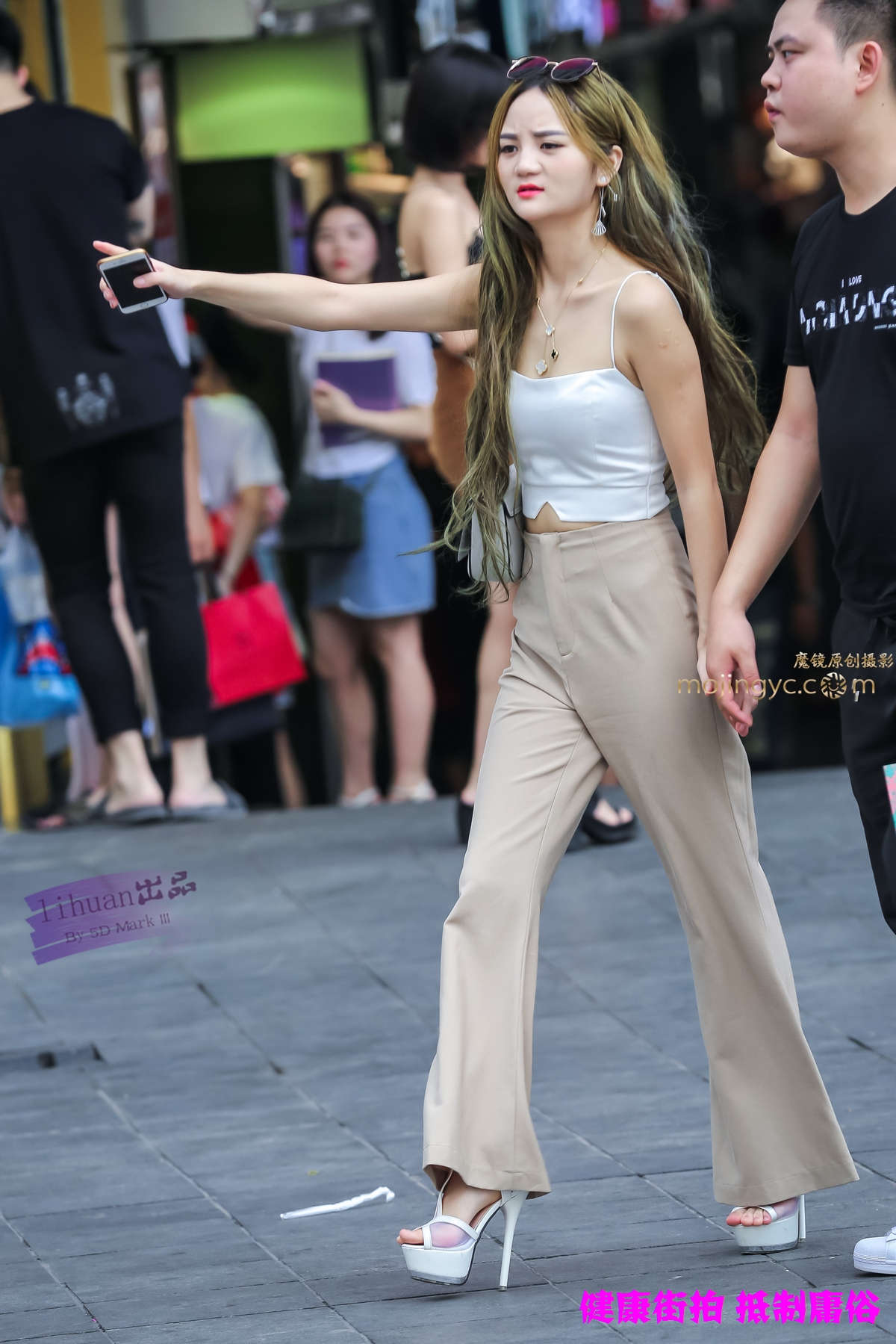 李欢原创-米裤，紧翘（10P）-日更街拍