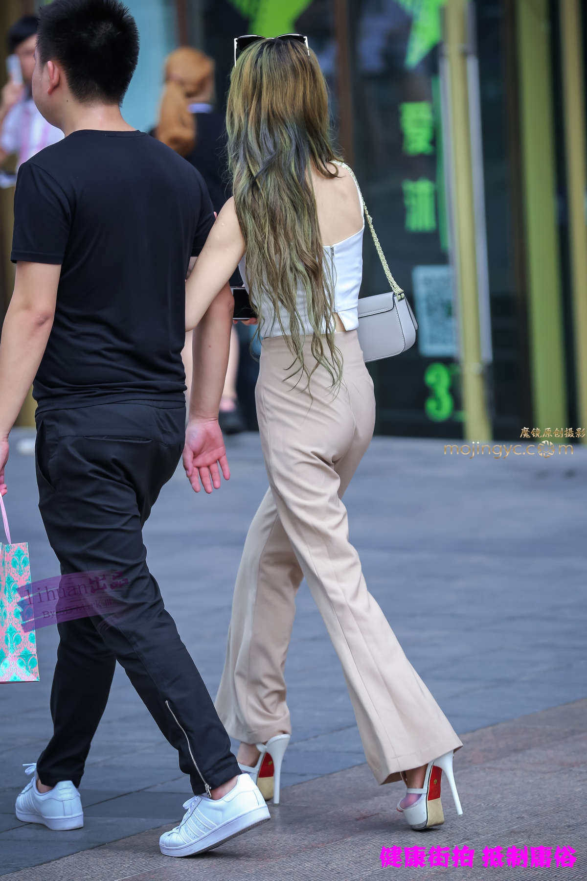 图片[2]-李欢原创-米裤，紧翘（10P）-日更街拍