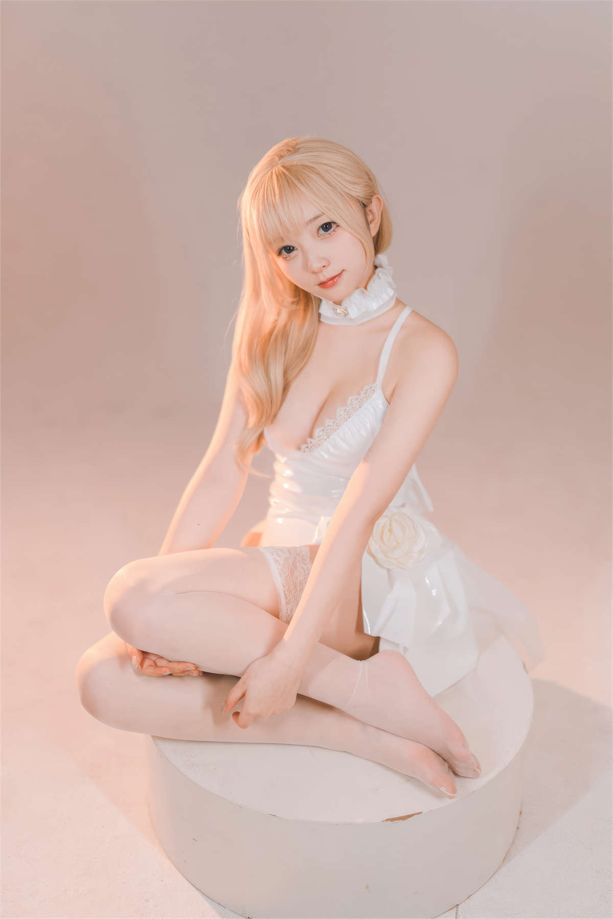 图片[2]-花铃 No.044 纯白小花嫁-日更街拍