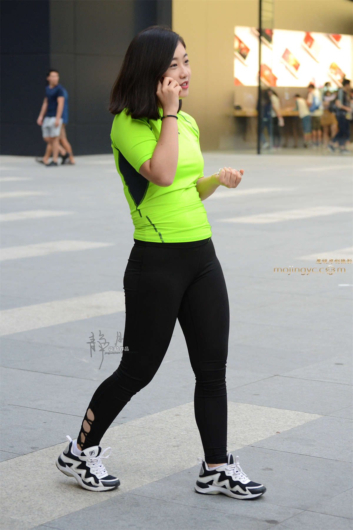 【静月街拍】运动裤小妹-（10P）-日更街拍