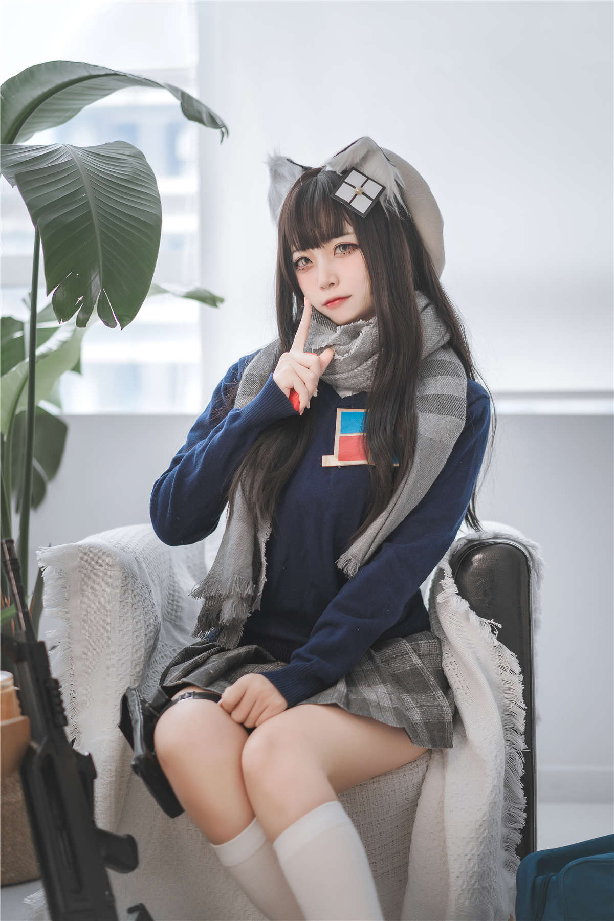 图片[2]-高产型Coser-二佐Nisa  少前95式jk-日更街拍