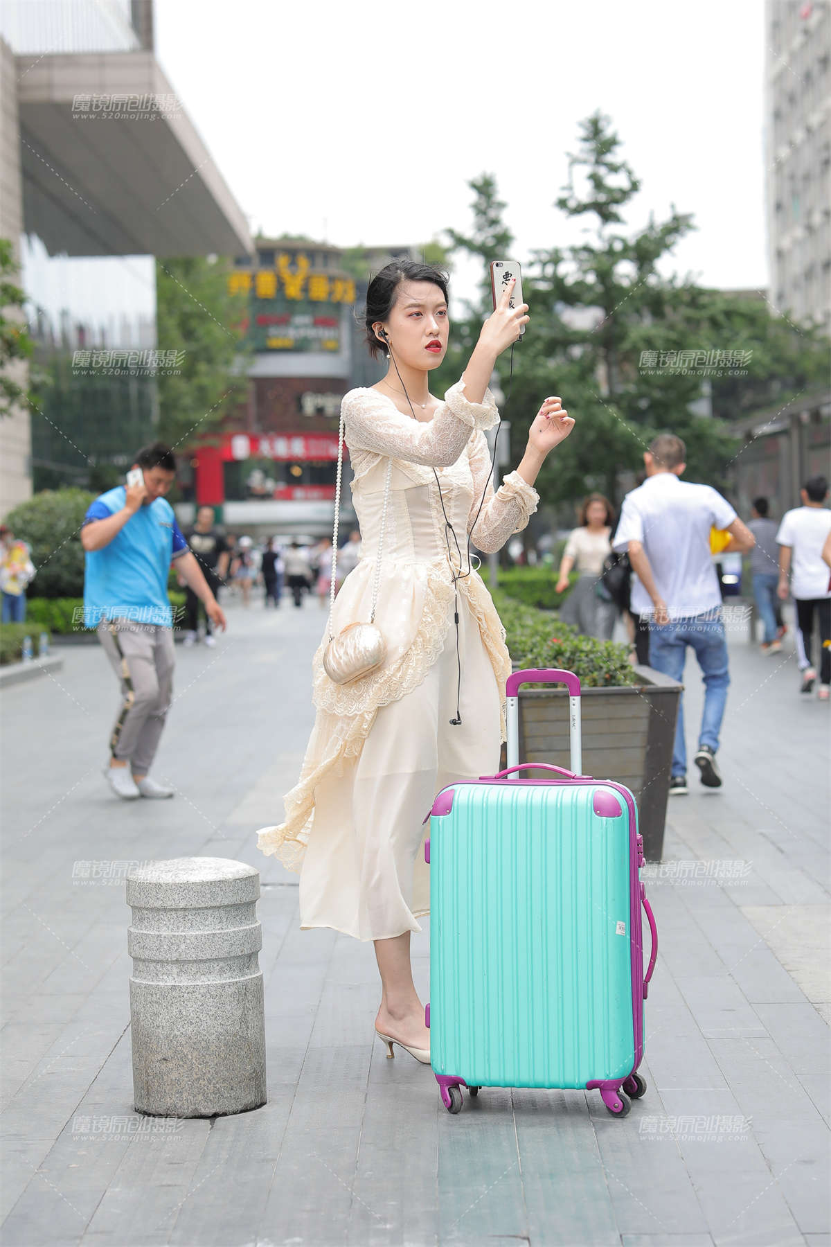 长裙飘飘-日更街拍