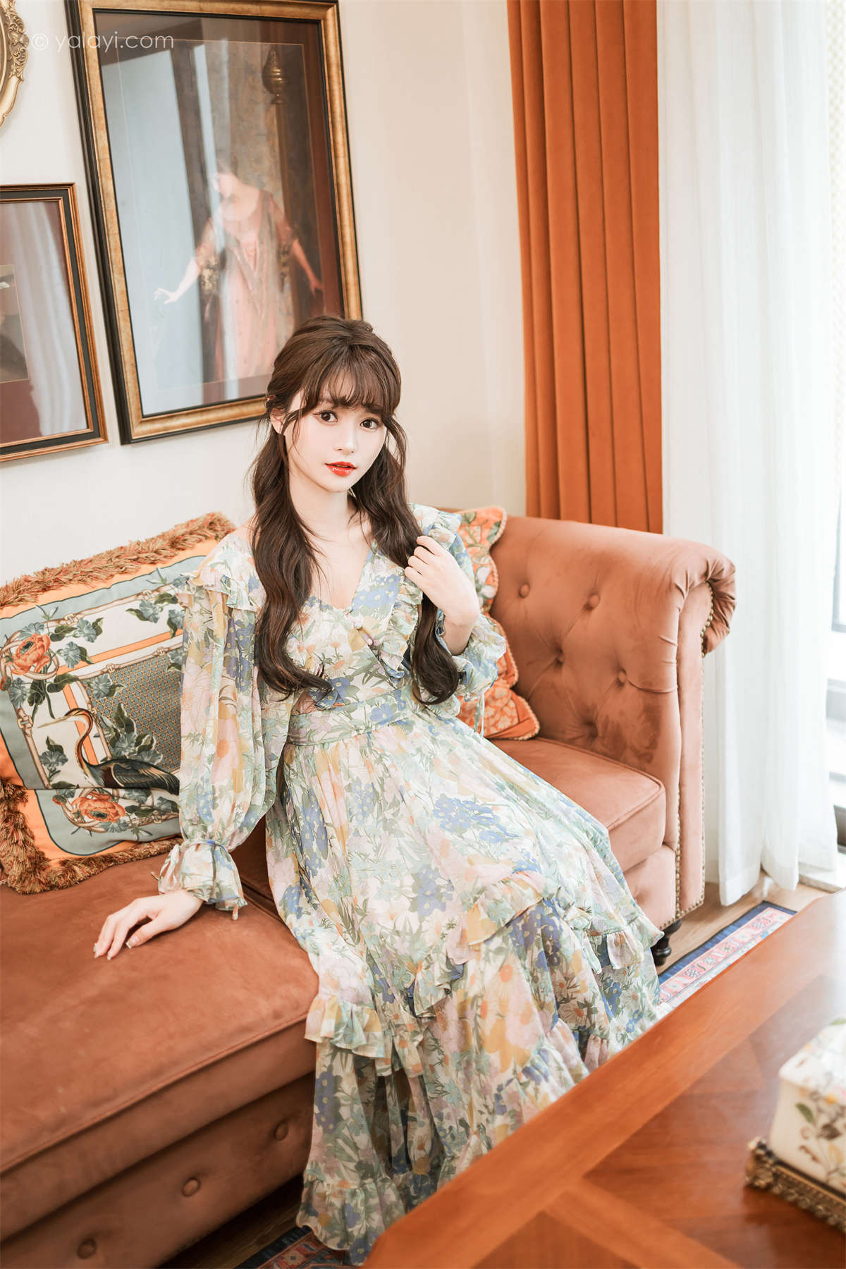 YALAYI雅拉伊2023.03.20 NO.1016 碎花裙少女 小亭-日更街拍