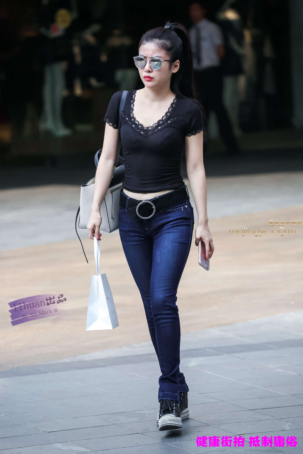 李欢原创-牛仔，丰腴（12P）-日更街拍