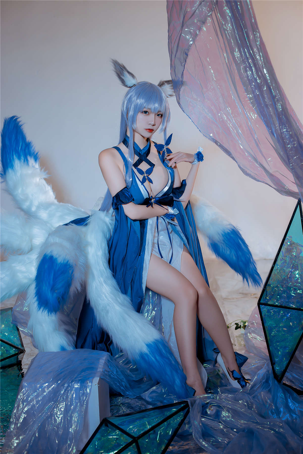 图片[2]-高产型Coser-二佐Nisa 碧蓝信浓礼服-日更街拍