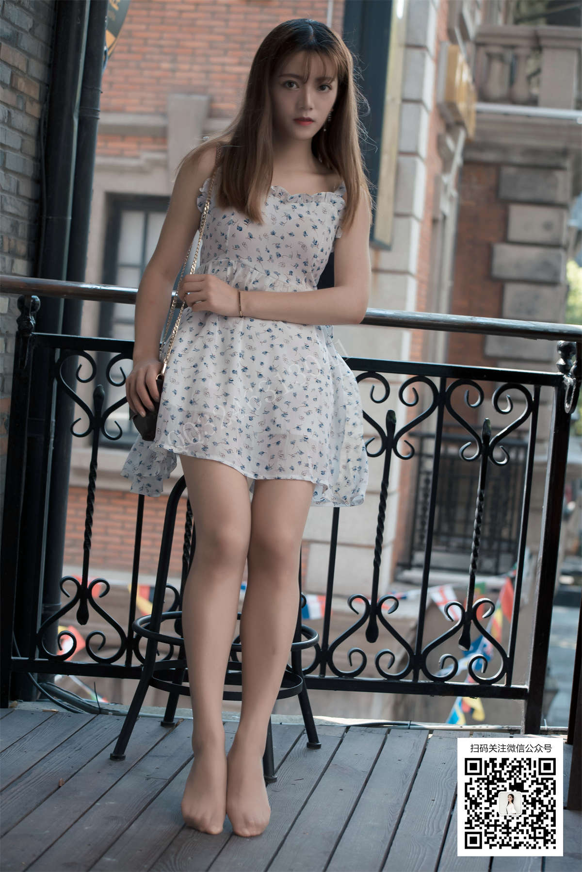 大生模拍 NO.071 丽丽 连衣裙肉丝-日更街拍