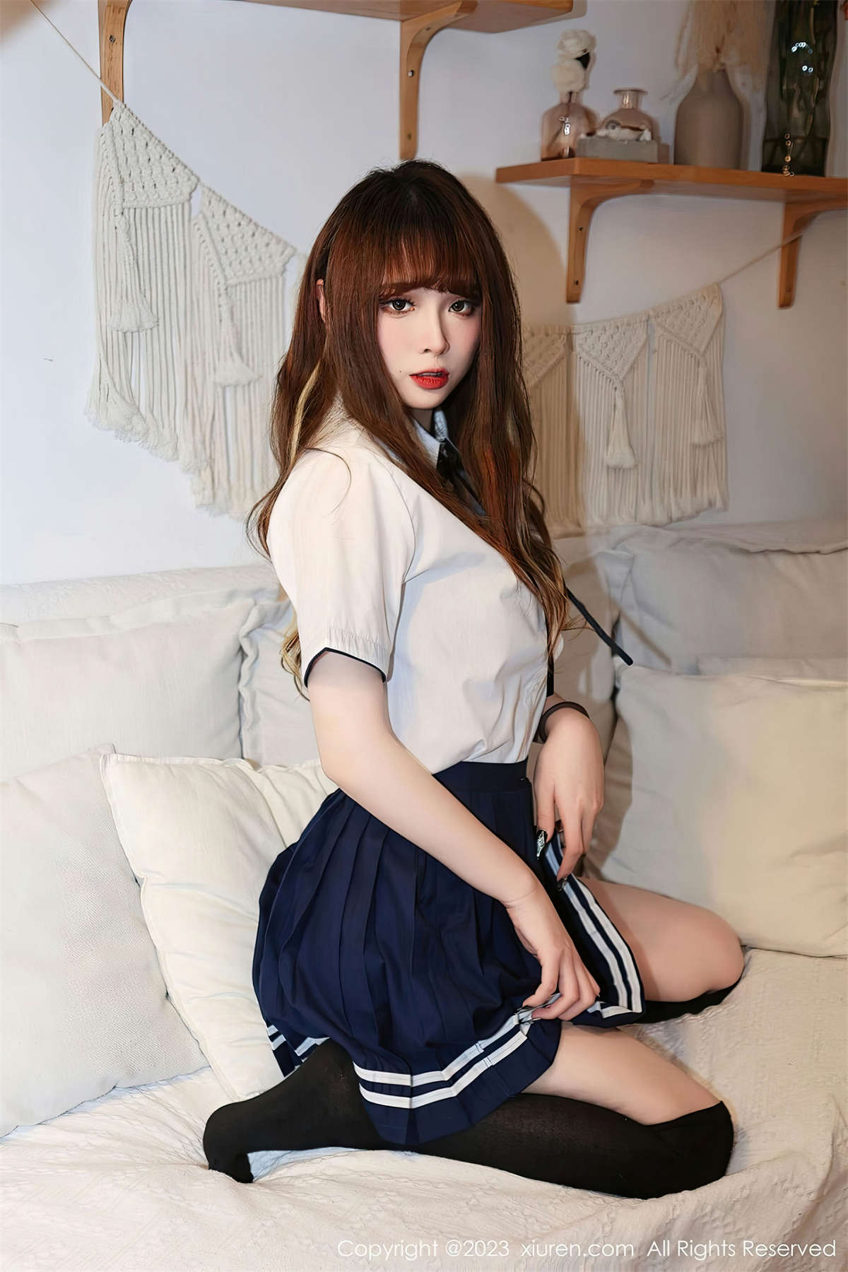 图片[2]-Xiuren秀人网 2023.03.08 No.6381 白小喵-日更街拍