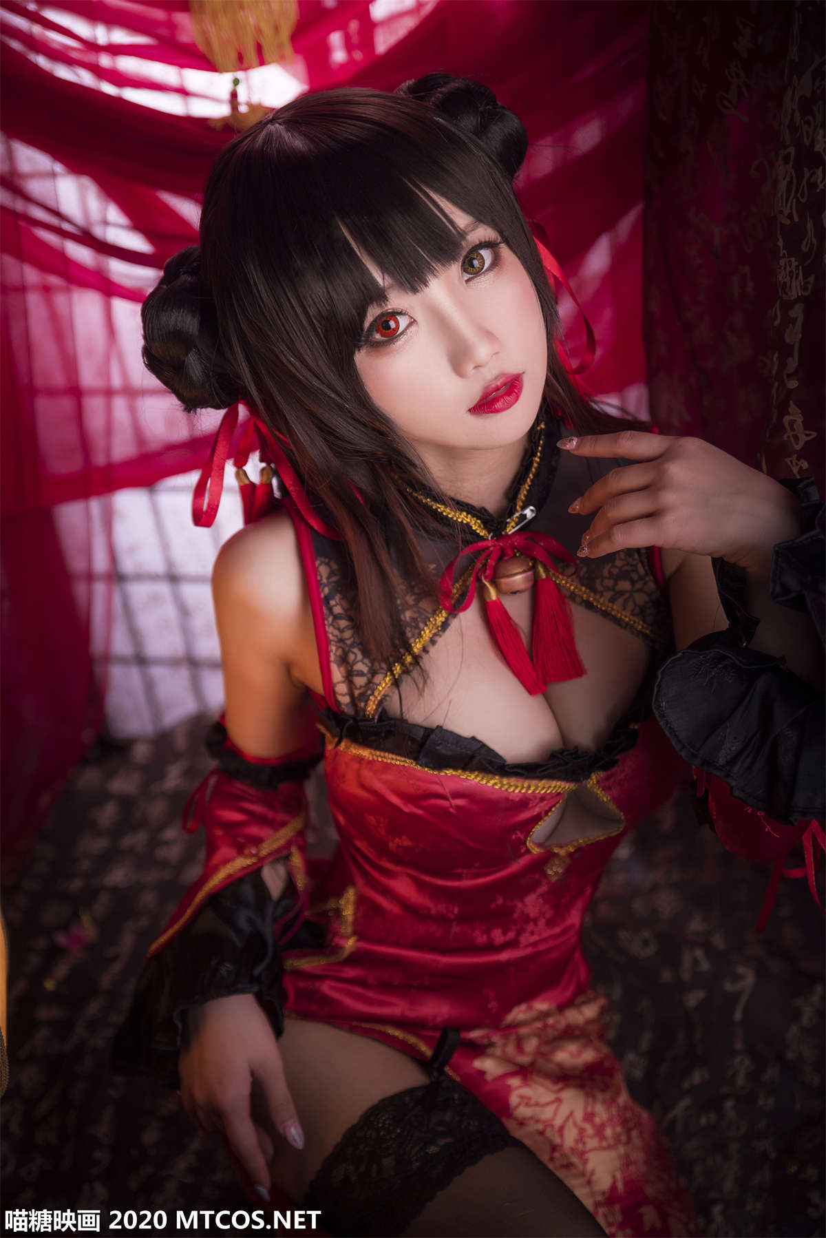 图片[2]-喵糖映画 HML.006 狂三旗袍-日更街拍