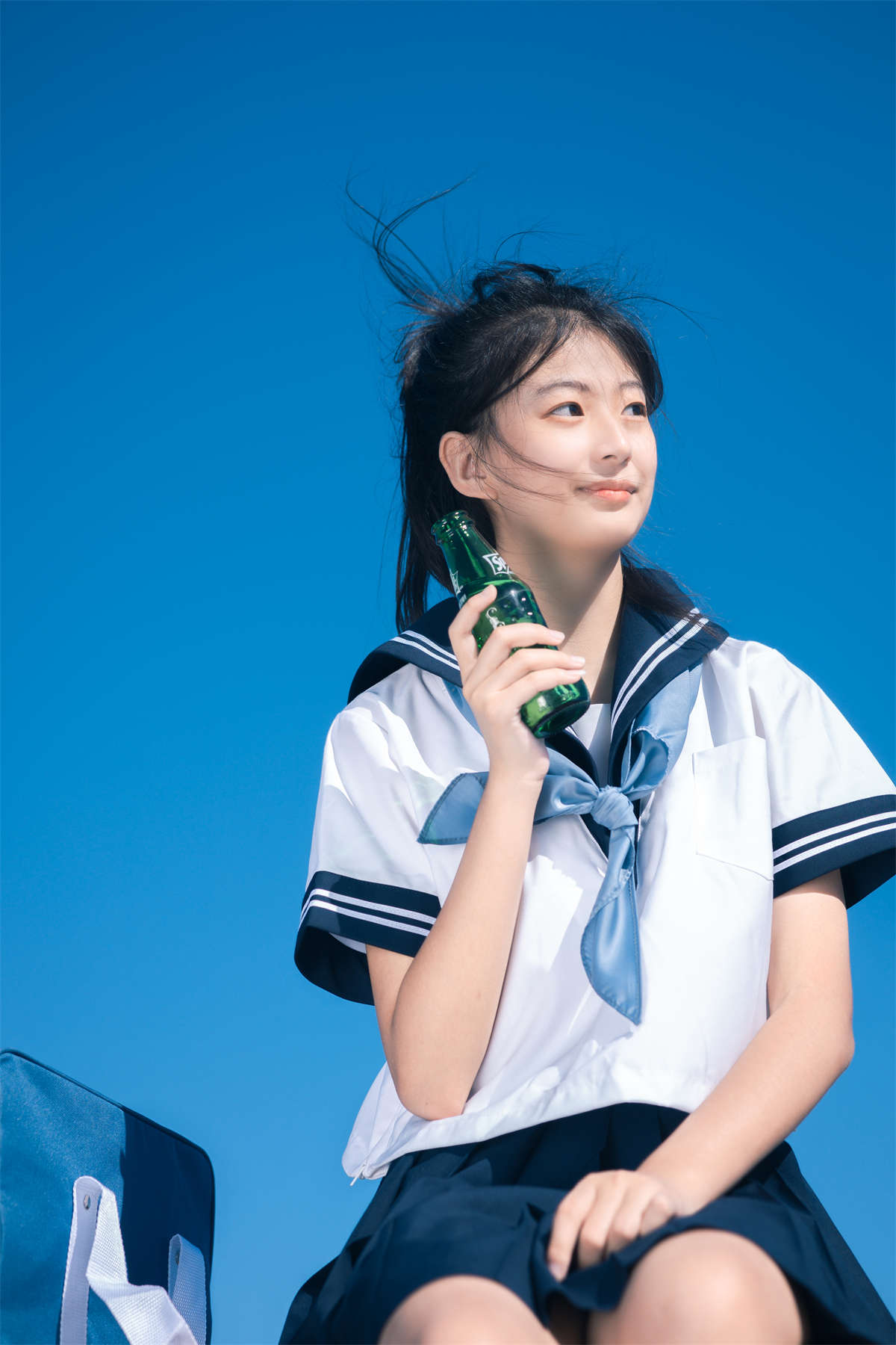 YITUYU艺图语 2023.05.25 海边JK 刺球老兮-日更街拍