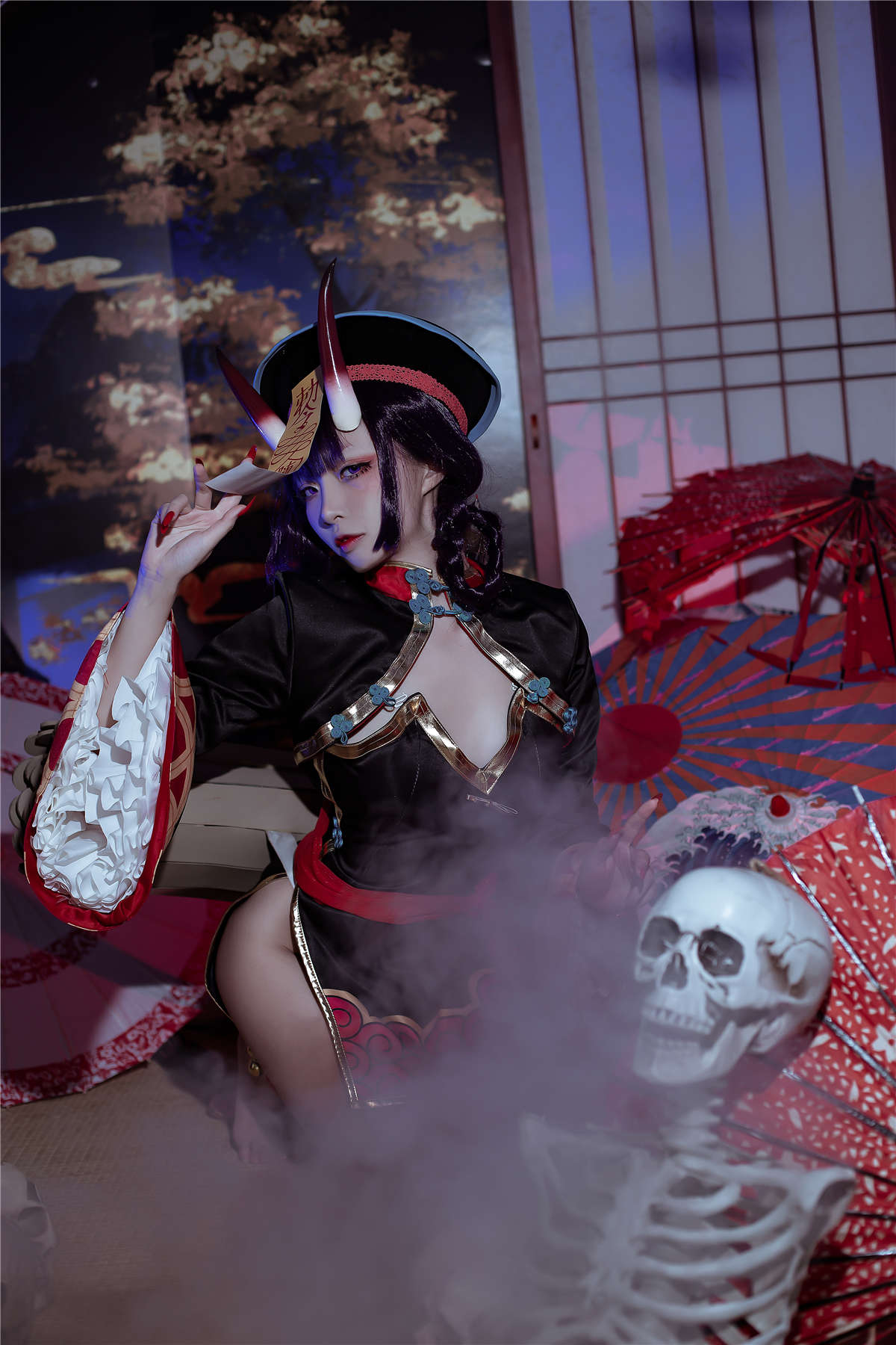 高产型Coser-二佐Nisa  酒吞僵尸童子-日更街拍