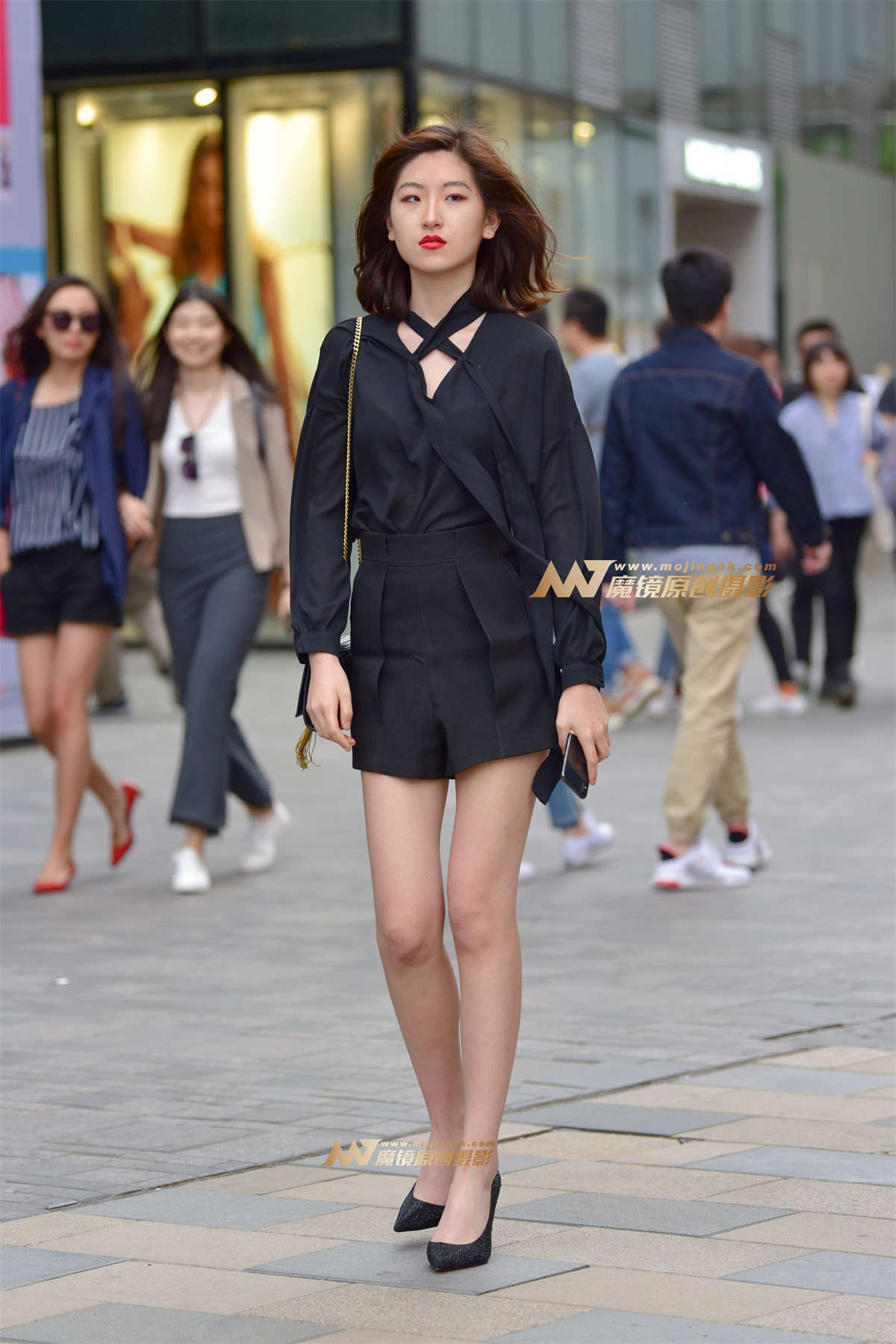 长腿配高跟 美美-日更街拍