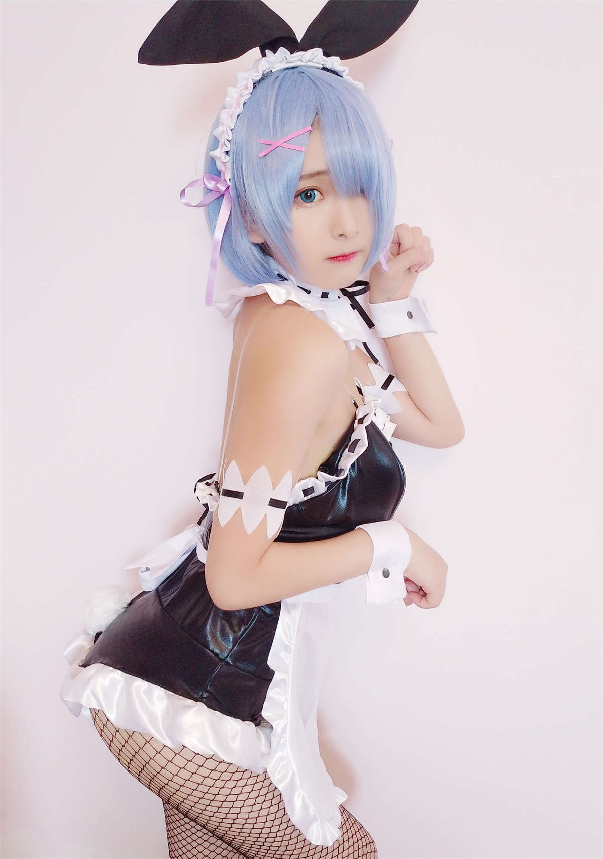 图片[2]-古川kagura 蕾姆兔女郎-日更街拍