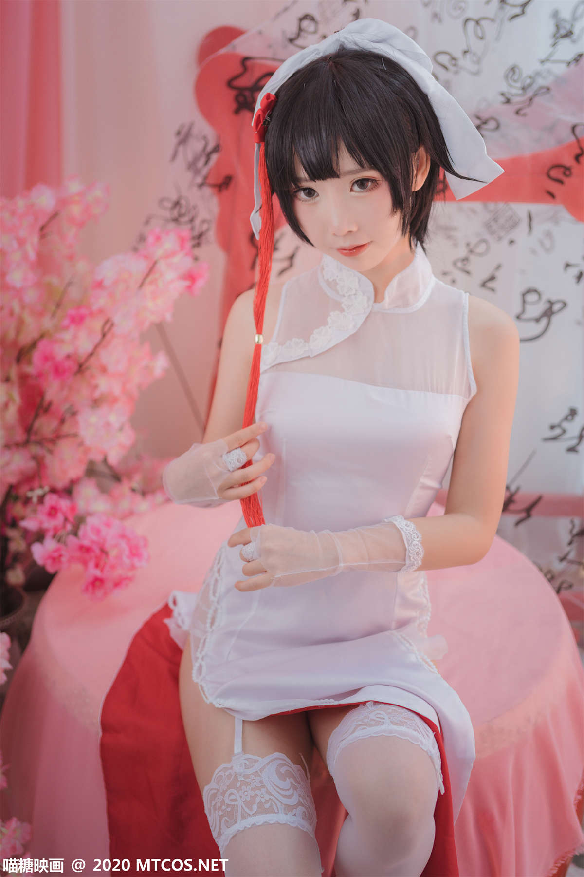 图片[2]-喵糖映画 HML.017 高雄白旗袍-日更街拍