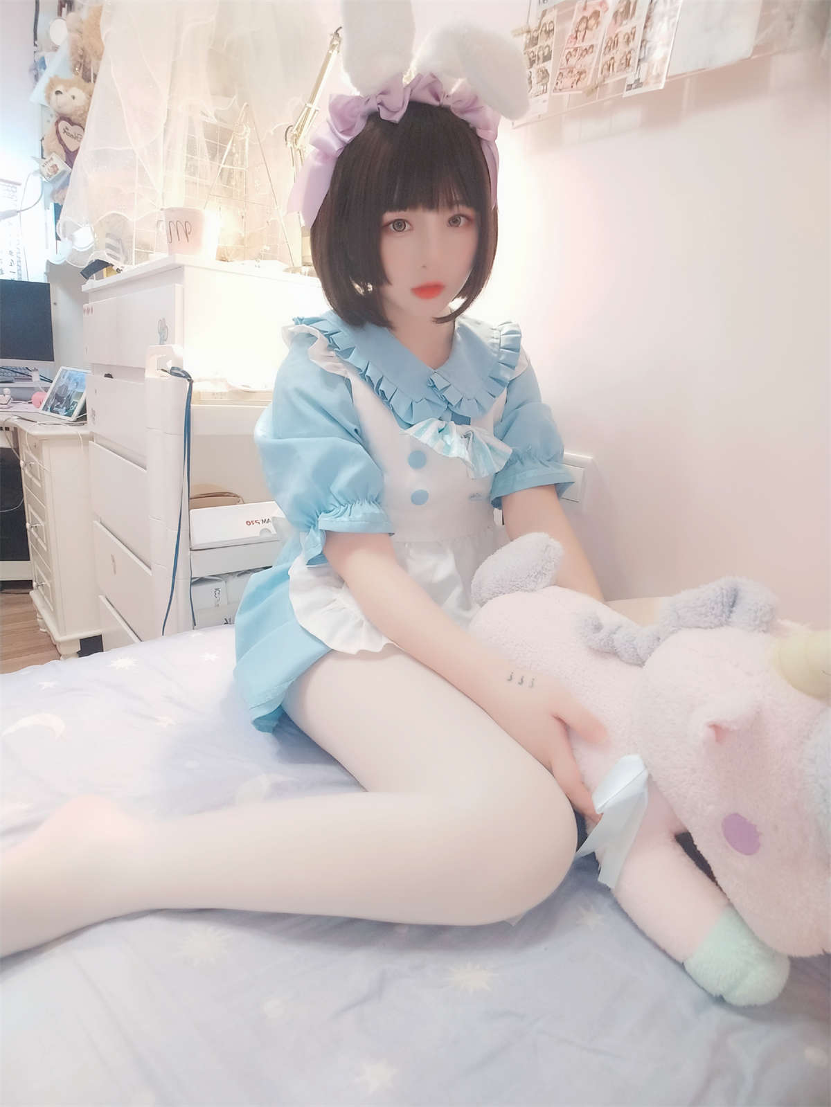 图片[2]-古川kagura 白丝女仆-日更街拍