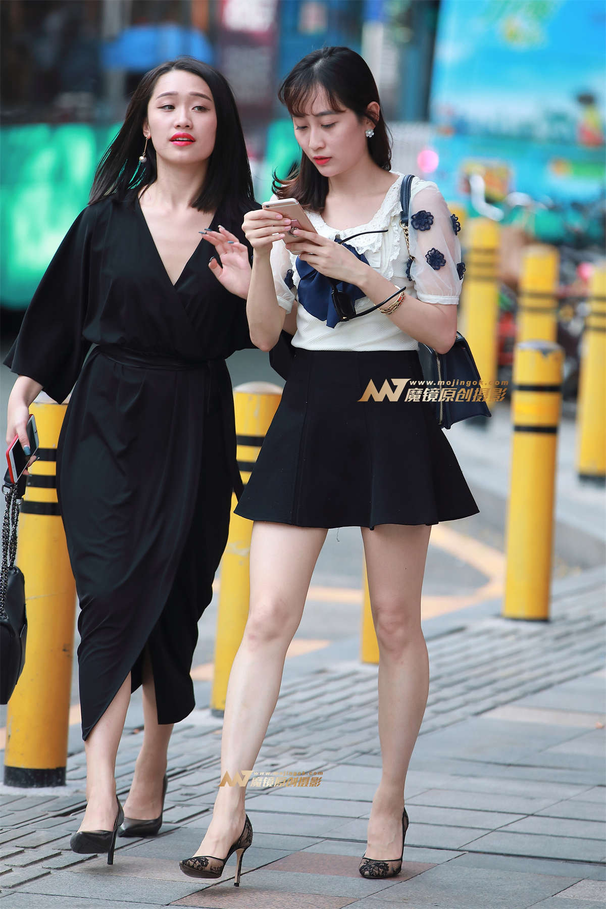 小摆裙，长腿，高跟-日更街拍