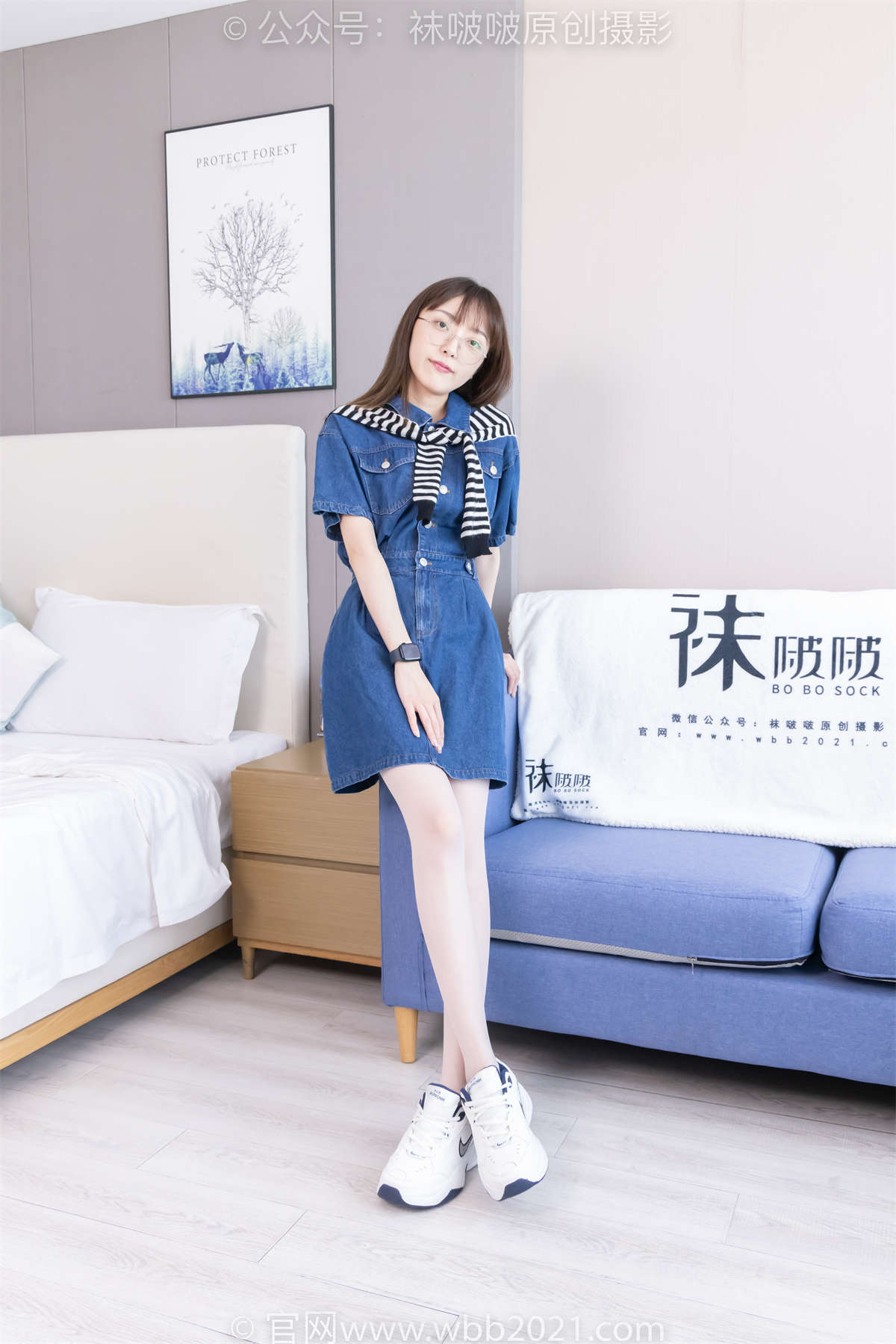 图片[2]-袜啵啵 No.435 稚予-板鞋、运动鞋、白丝（脚尖加固款）、肉丝（脚尖加固款）花絮版-日更街拍