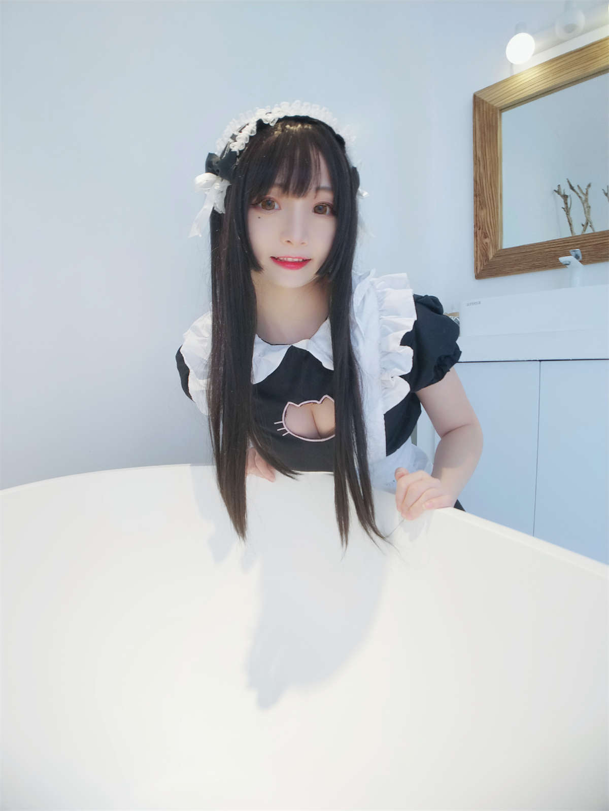 图片[2]-古川kagura 黑白女仆-日更街拍