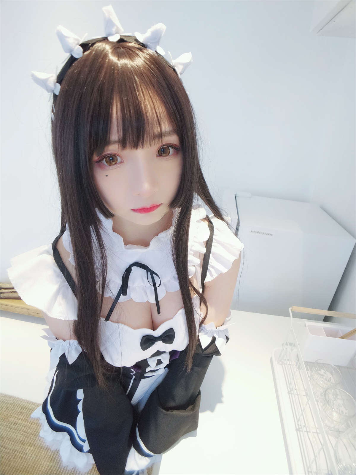 古川kagura 黑白女仆-日更街拍