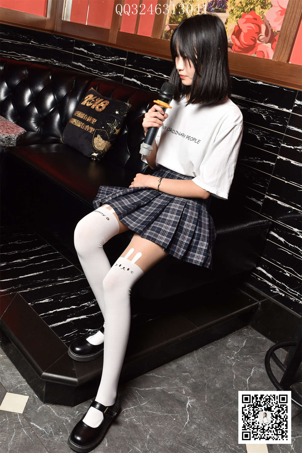 图片[2]-大生模拍 NO.088 可爱拼接裤袜-日更街拍