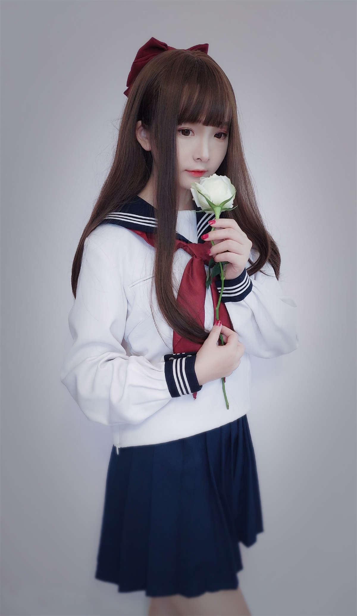 古川kagura 黑白jk-日更街拍