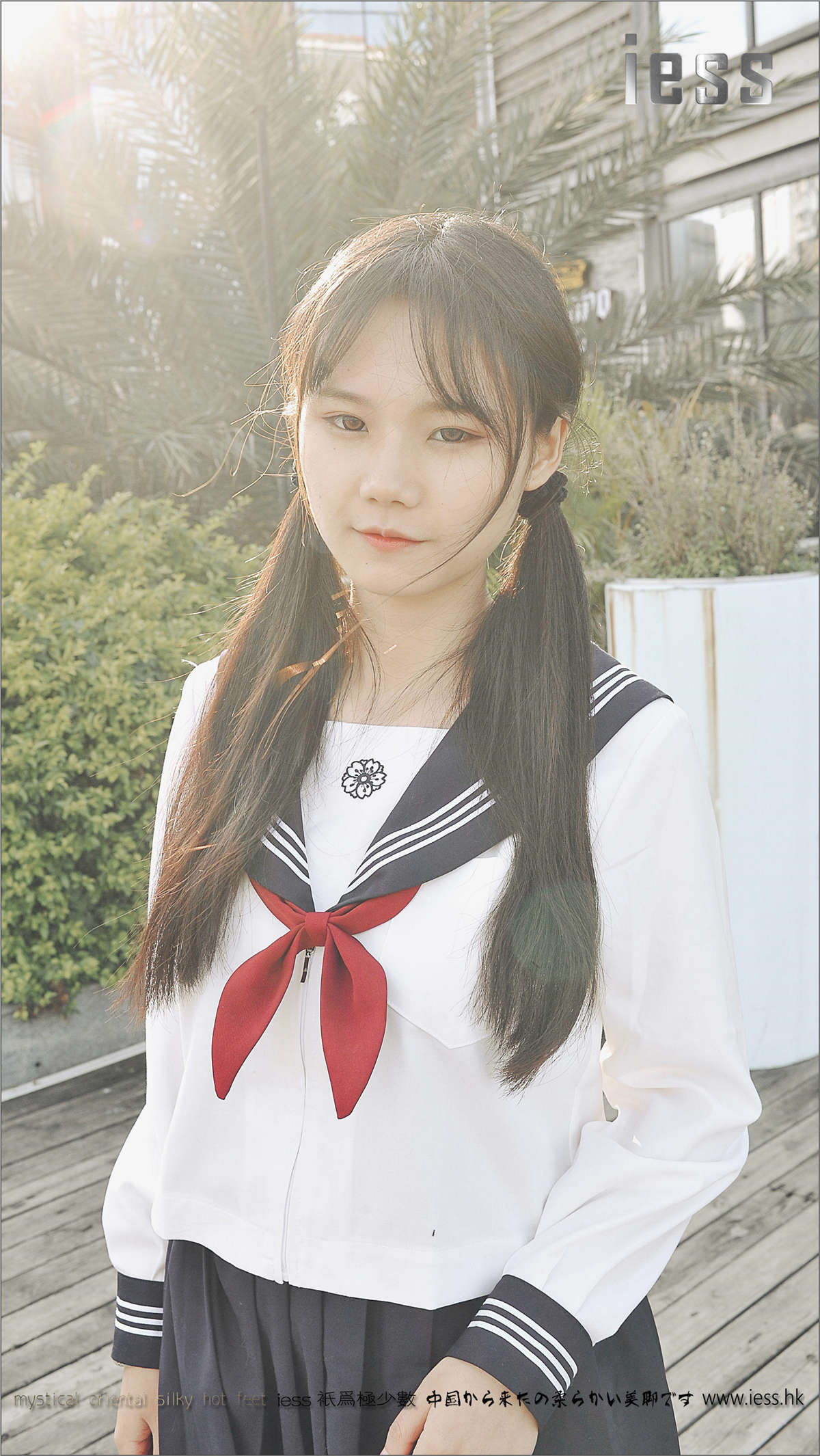 图片[2]-IESS异思趣向 丝足便当041期：制服系列之JK节选版 琪琪-日更街拍